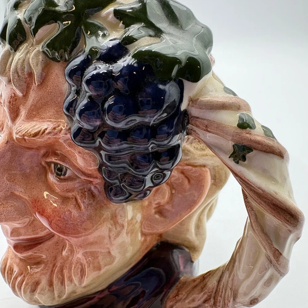 Royal‎ Doulton Bacchus Toby Jug 1958 D6505 Collectible Ceramic 3-7/8